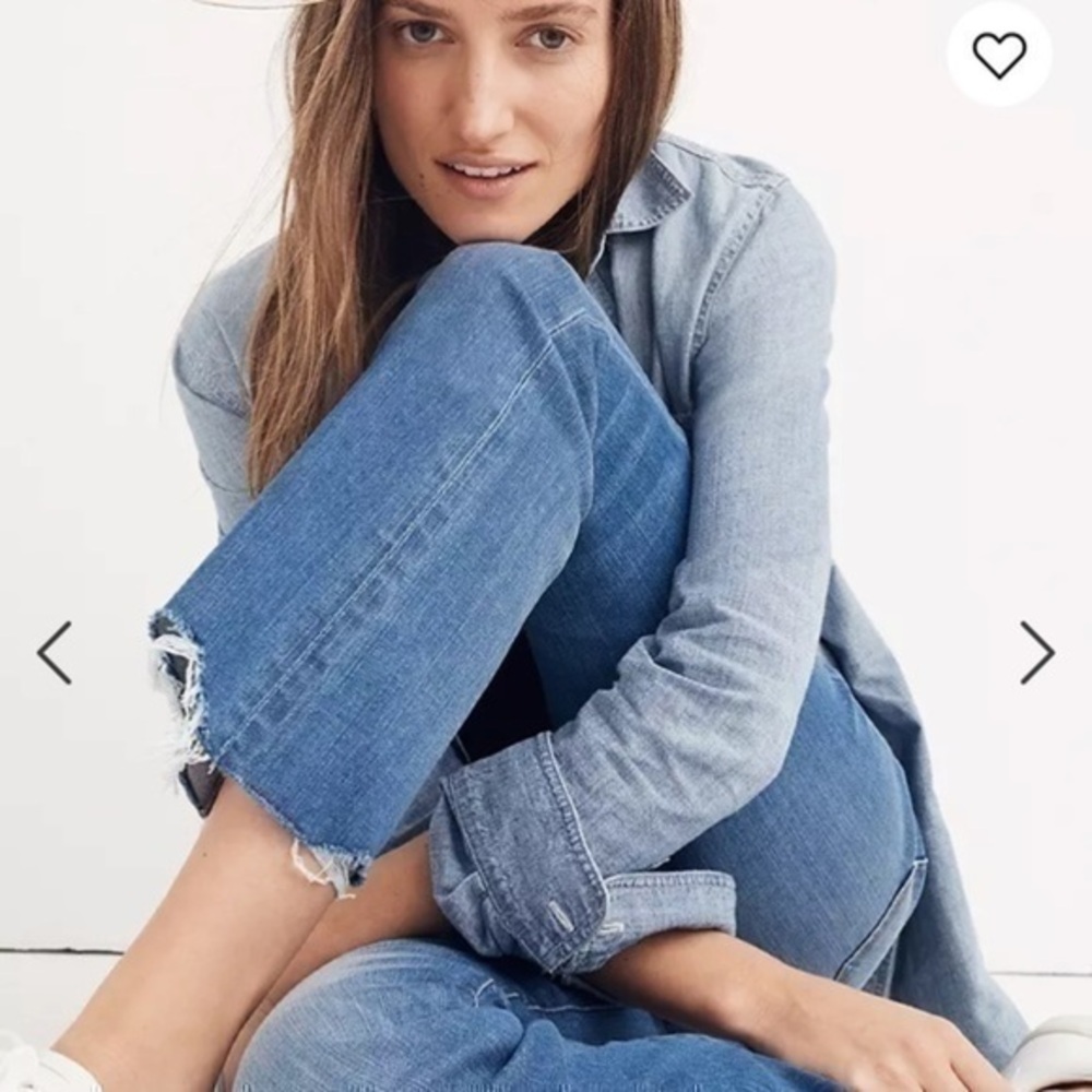 Madewell Cali Demi-Boot Jeans: Destructed Hem